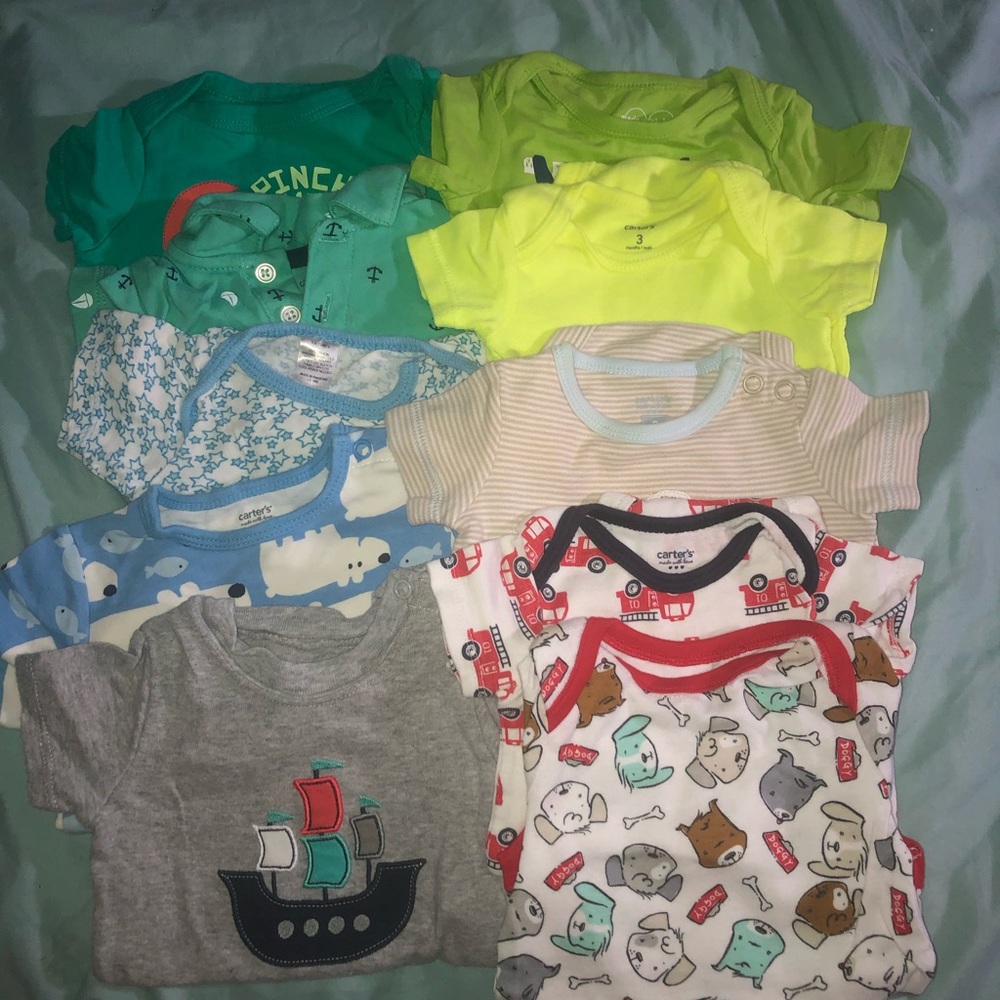 3mo bodysuit lot- 10 pieces